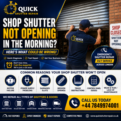 Shop Shutter Not Opening in the Morning? Here's What Could Be Wrong