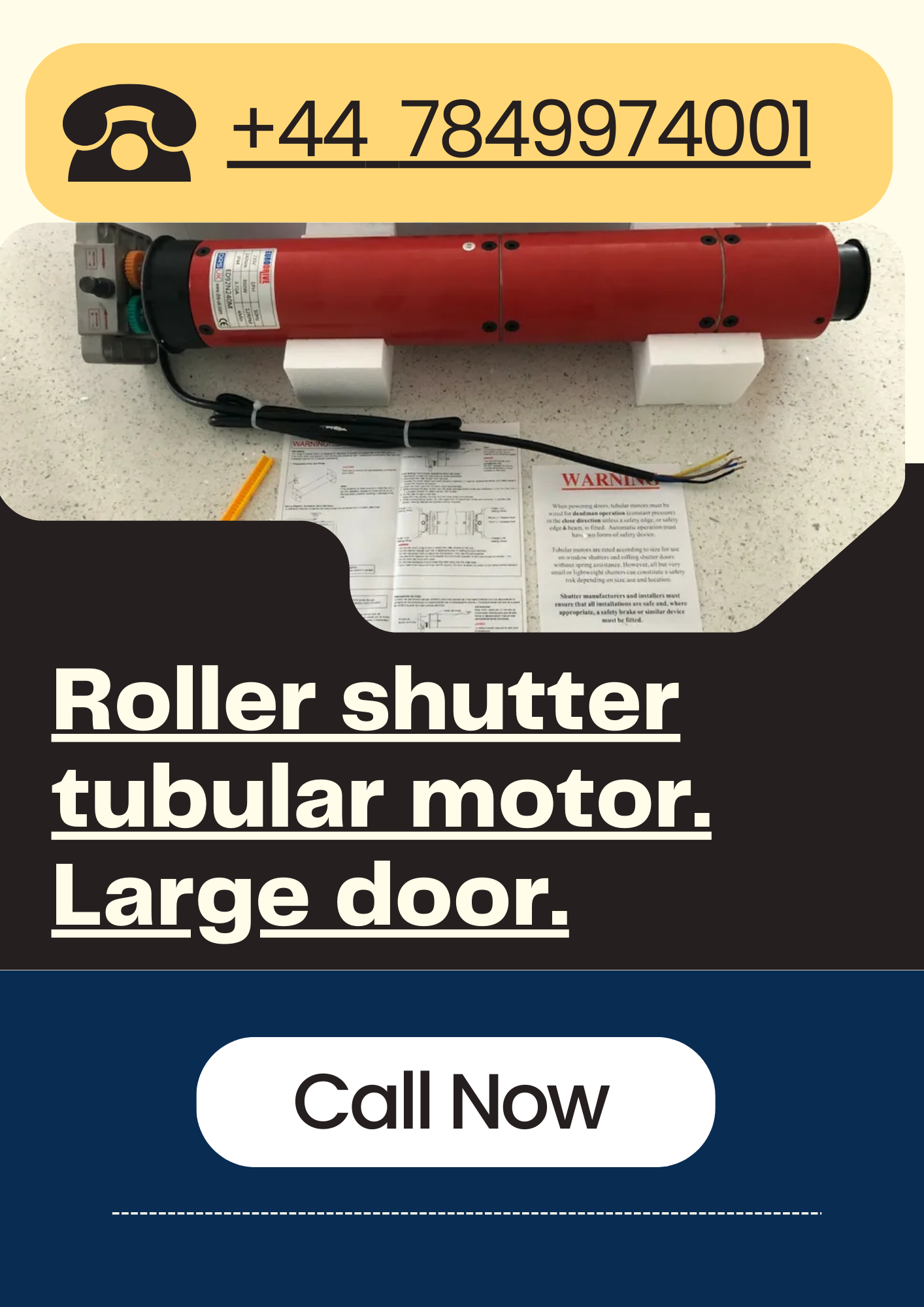 Roller Shutter Tubular Motor