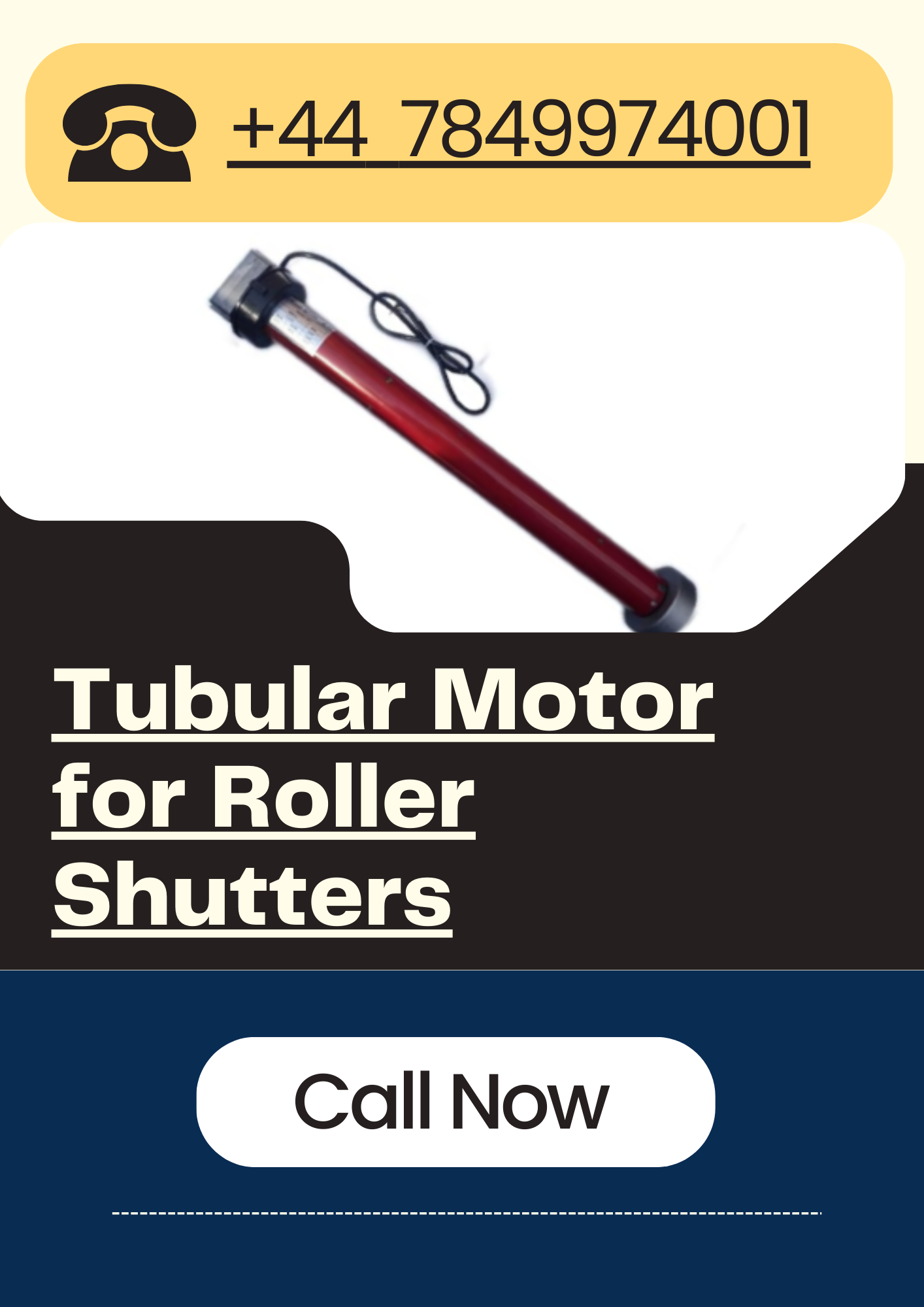 Tubular Motor for Roller Shutters